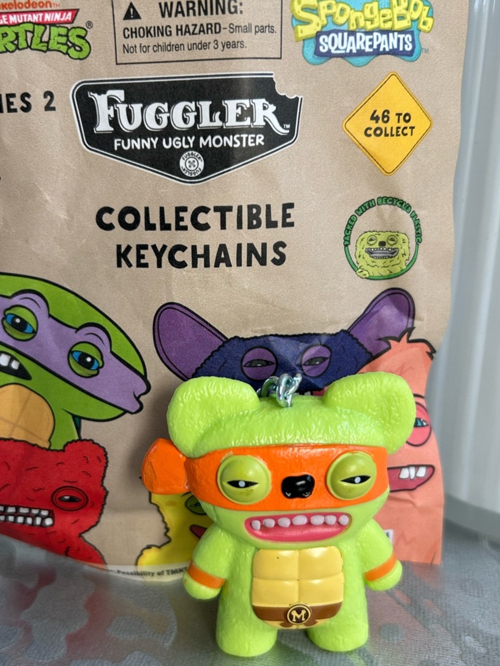 Michelangelo FUGGLER teenage mutant ninja turtles key chain series 2